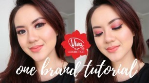 VIVA COSMETICS - ONE BRAND MAKEUP TUTORIAL (produk lokal di muka berjerawat)