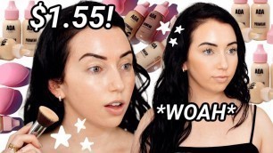 '*new* $1.55 Full Coverage Foundation?! AOA PROWEAR [First Impression Review +  Wear Test]'