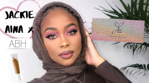 'JACKIE AINA x ABH PALETTE PINK MAKEUP TUTORIAL | YASMINE SIMONE'