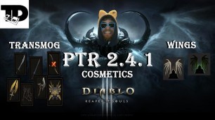 'Bone Wings, Bat Wings, and a slew of Transmog | D3 Cosmetic Items | PTR Patch 2.4.1 Diablo 3'