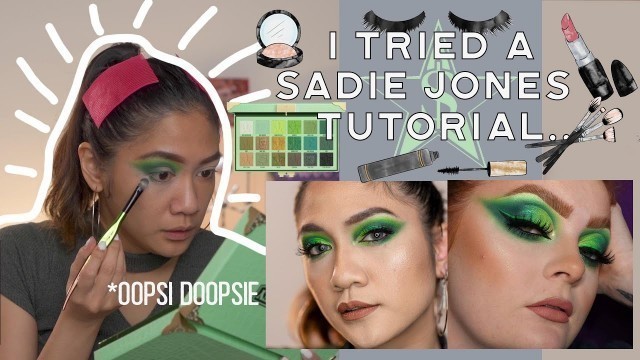 'I tried a Sadie Jones Tutorial   Blood Money by Jeffree Star Cosmetics'