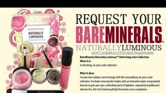 'Bare Minerals Giveaway | Free Make Up'