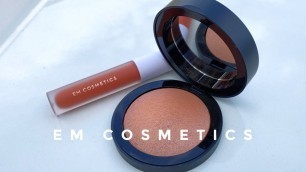 'Em Cosmetics Faded Clementine Heaven\'s Glow Blush | Review & Demo'