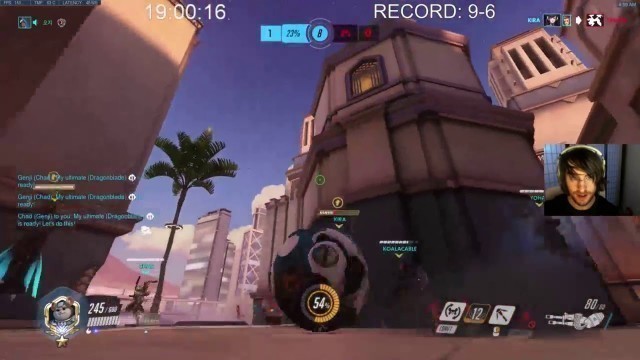 '8091  harbleu Playing Wrecking Ball on Oasis # Overwatch Gameplay'