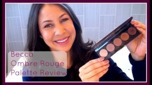 'Becca Ombre Rouge Palette Review + Fall Makeup'