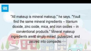 'What Is In Bare Minerals Make Up?'