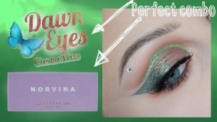 'PRETTY GREEN MAKEUP LOOK ft NORVINA PALETTE | beccaboo'