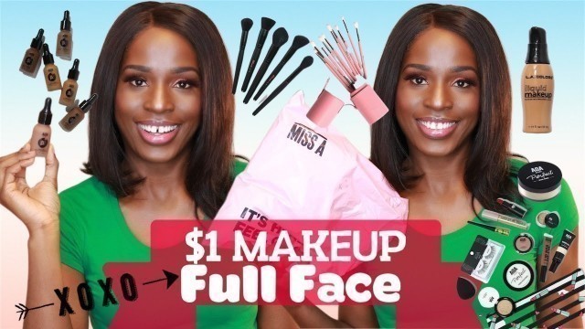 'FULL FACE FOR $1: SHOPMISSA HAUL |$1 MAKEUP | AOA STUDIO | SIMPLY TEMIE'