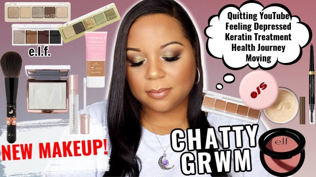 'CHATTY GRWM | NEW MAKEUP | ABH ICED OUT, ONE SIZE POWDER, ELF PRIMER INFUSED BLUSH, AND MORE!'