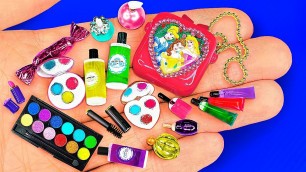 18 DIY Miniature Barbie Cosmetics ~ Lipstick, Eyeshadow palette, Mascara, Makeup kit and more!