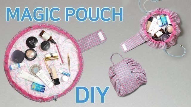 'DIY Magic Pouch/Cosmetic Pouch Tutorial/Make cosmetic pouch/매직 파우치/화장품파우치 만들기'