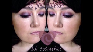 'Romantic mauve halo eye featuring the Bh cosmetics 28 foil eye shadow palette'