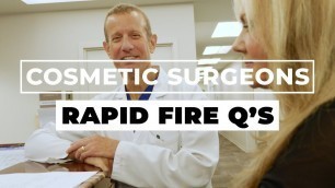 'How Would A Cosmetic Surgeon Design A Spice Rack? | Rapid Fire Questions'