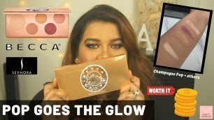 'Becca Cosmetics : Pop Goes The Glow Palette | Review | Dusky Skin | Ashyy Edward'