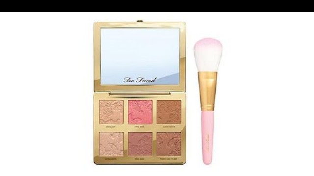 'Too Faced Natural Face Palette with Flatbuki Brush'