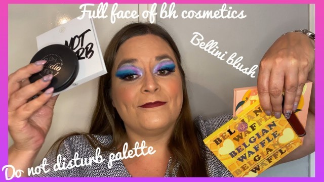 'Full face of bh cosmetics - haul and try on - do not disturb palette - foundation - Bellini palette'