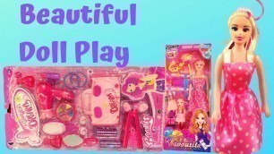 'Barbie Styling beautiful Doll Makeover! Deluxe Makeup Cosmetic set'