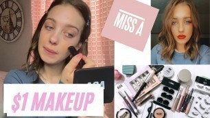 'FULL Face nothing over a $1 // SHOPMISSA | AOA studio makeup look'