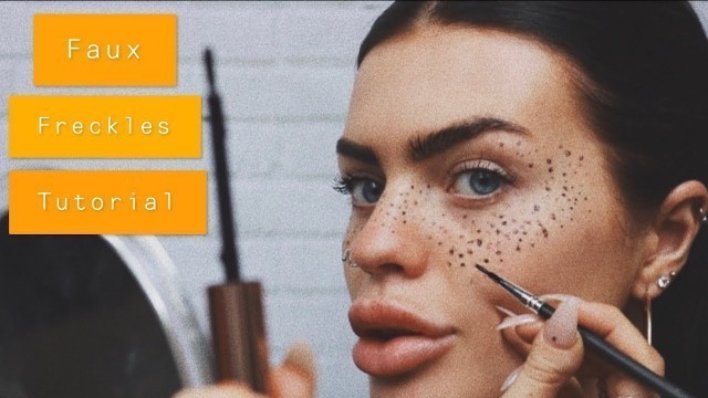 'Faux Freckles using Eyebrow Tint - How To Tutorial'