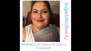 'AEsthetica Cosmetics Lip Contour Kit Demo + (Giveaway Closed)'