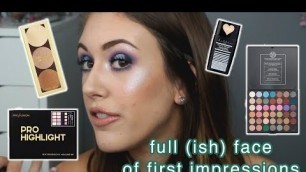 'Full(ish) Face of First Impressions: BH Cosmetics, Profusion Cosmetics, Lottie London & More!'