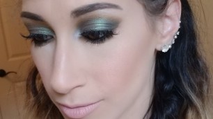 'GREEN eyeshadow tutorial using BH Cosmetics foil eyes and Colourpop pressed powder eyeshadows'