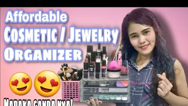 'Cosmetic Organizer Sobrang Ganda|Make up and jewelry organizer |Shopee Haul Unboxing'