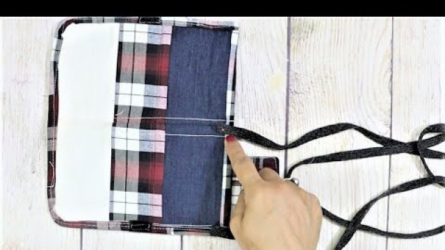 'How To Make Sling Bag From Jeans | Phone and Cosmetic Sling Bag | Old cloth Reuse Ideas'