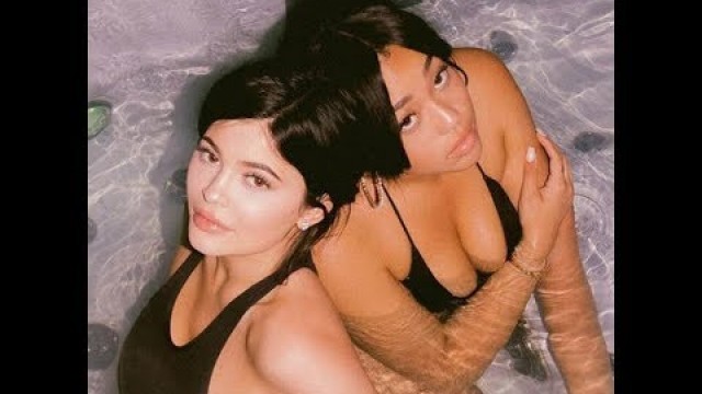 'Double dipping: Kylie Jenner and BFF Jordyn get wet \'n\' wild in steamy hot tub session'