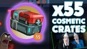 'x55 COSMETIC CRATES OPENING SPREE Ft Ethan | Disney Heroes: Battle Mode'