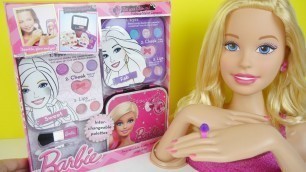 'Barbie educational makeup set for children. Kit for girls'