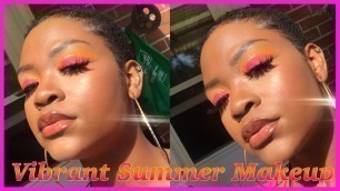 'Vibrant Summer Eye Makeup | BH Take Me Back To Brazil| Maayerlyn'