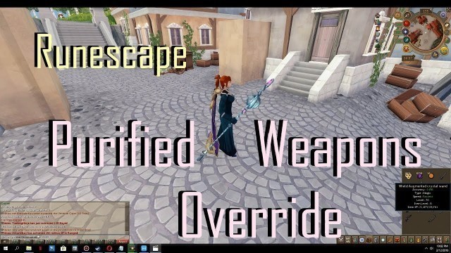 '(RS) Runescape 2018 Update: Cavern of Tainted Memories Purified Weapons Cosmetic Costume Overrides'