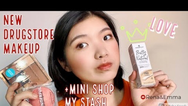 'Testing new drugstore makeup|GRWM|shop my stash|Essence pretty natural foundation, DB cosmetics'