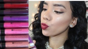 'New! BH Cosmetics Liquid Lipsticks Swatches'