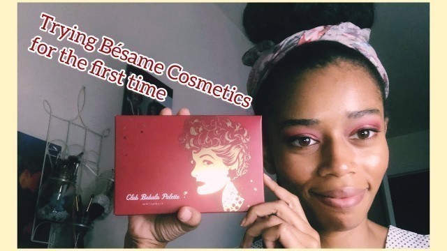 'Trying out besame cosmetics   I Love Lucy palette'