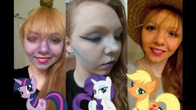 'Cosplay Made Easy: My Little Pony Makeup Tutorial (Twilightsparkle, Rarity and Applejack)'