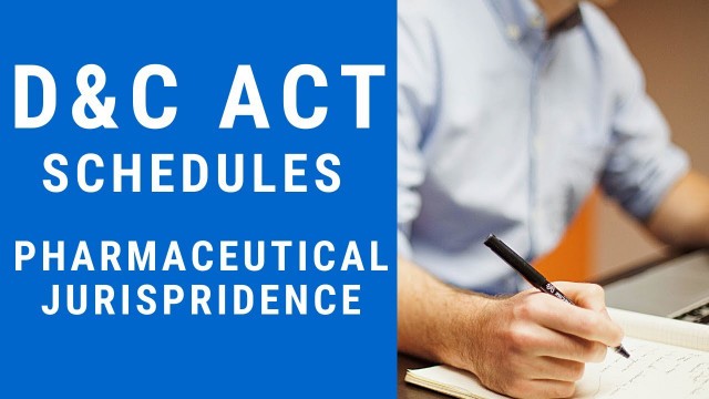 'd and c, schedule in pharmaceutical jurisprudence, d and c act 1940 mcq,pharmaceutical jurisprudence'