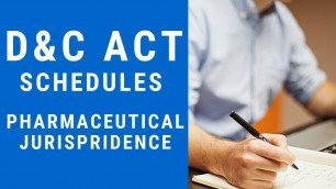 'd and c, schedule in pharmaceutical jurisprudence, d and c act 1940 mcq,pharmaceutical jurisprudence'