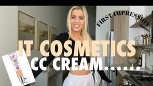 'Neutral Tan IT Cosmetics CC Illuminating Cream First Impression! OMG I Finally Tried it!!'