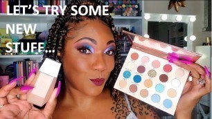 'GRWM NEW!!! Fenty Eaze Drop Skin Tint & BH Cosmetics BFF Palette'