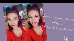 'Besame Cosmetics Try-On and Review/Vintage-Inspired Tutorial'