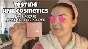 'TESTING HNB COSMETICS SOFT FOCUS LOOSE SETTING POWDER | 8hrs+ wear test!'