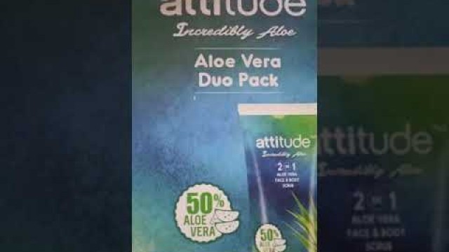 'Amway attitude aloevera duo face and body scrub and body butter'