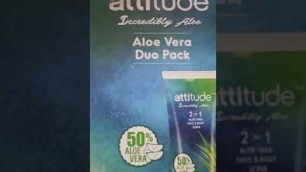 'Amway attitude aloevera duo face and body scrub and body butter'