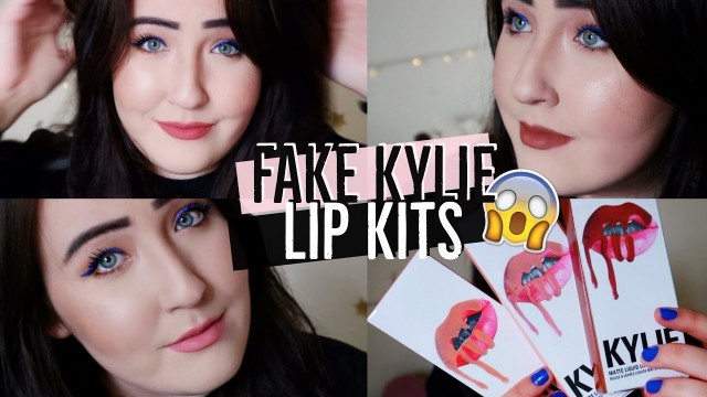 'TESTING FAKE KYLIE JENNER LIP KITS + GIVEAWAY (CLOSED)! | JustHelina'