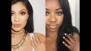 'Kylie Jenner Inspired Makeup Look for Dark Skin'