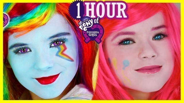 '1 HOUR My Little Pony Makeup Tutorials & Play Doh! Rainbow Dash Equestria Girl Doll | Kittiesmama'