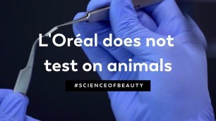 'L\'Oréal does not test any products or ingredients on animals'