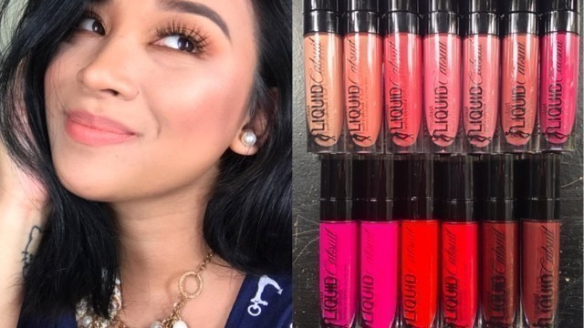 'Wet n Wild Catsuit matte Liquid Lipsticks review | swatches | All Shades'